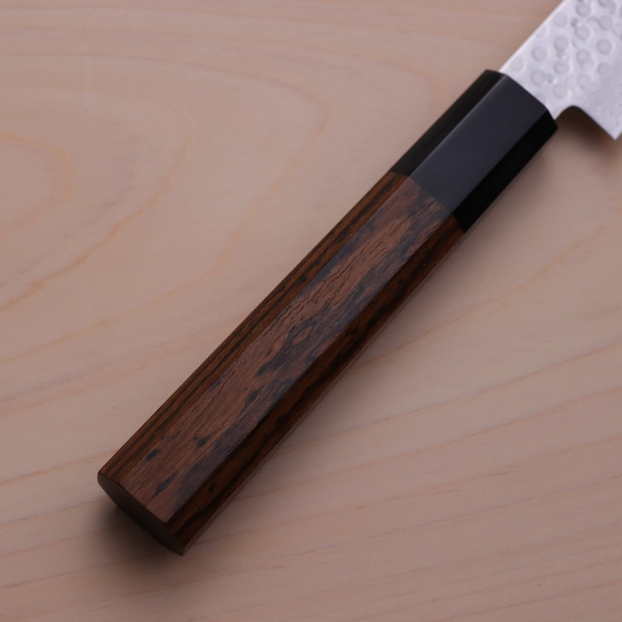 Yoshihiro VG10 45-layer Damascus Steel Tsuchime Finish Petty Mexican Rosewood handle