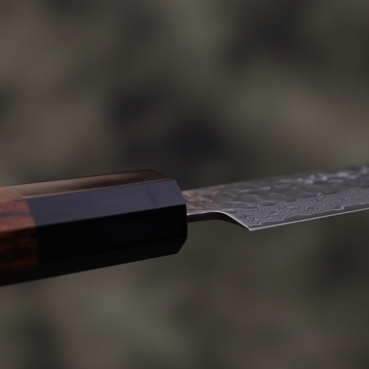 Yoshihiro VG10 45-layer Damascus Steel Tsuchime Finish Petty Mexican Rosewood handle