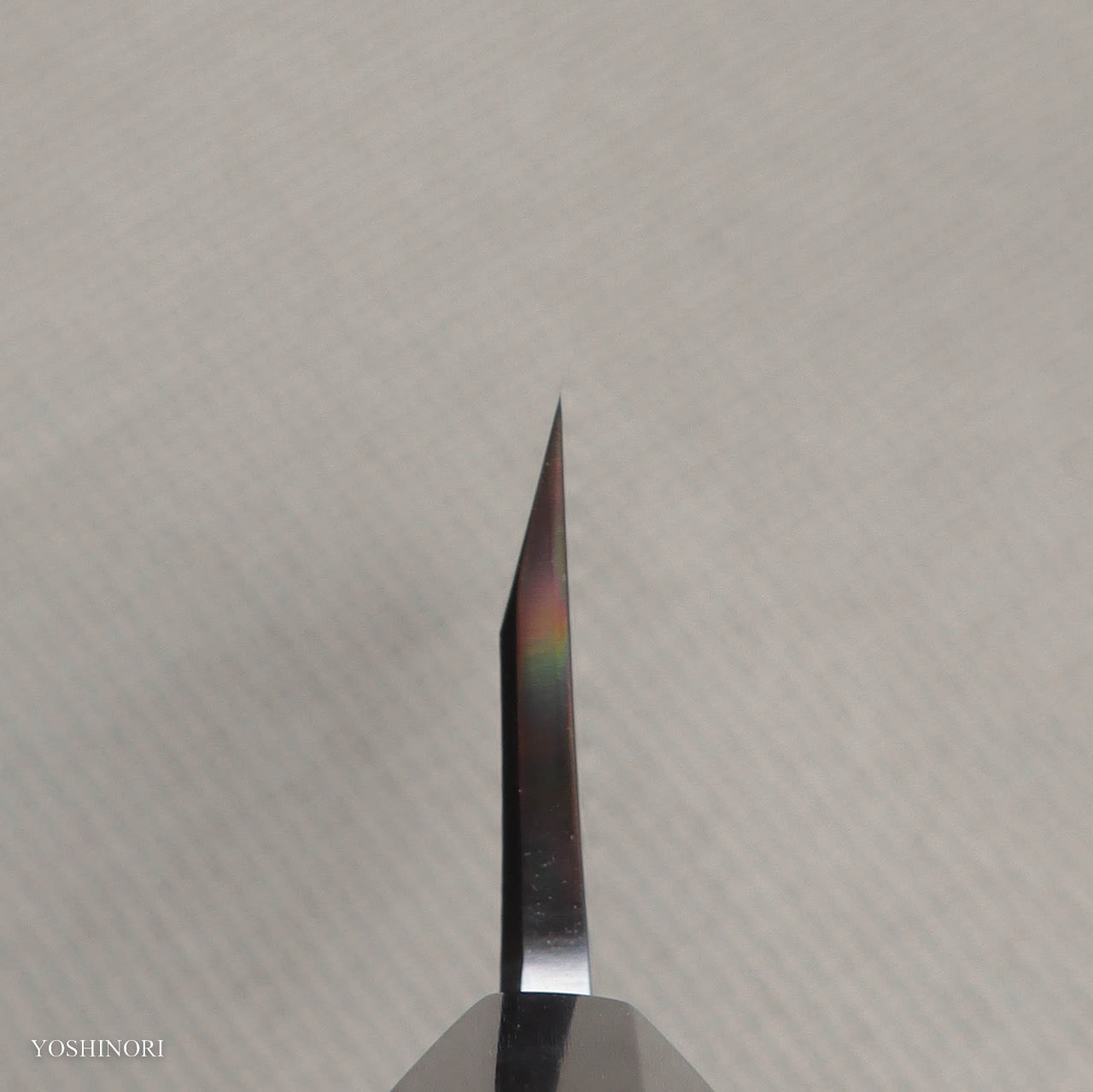 義弘作 白二鋼本霞相出刃 朴木八角柄