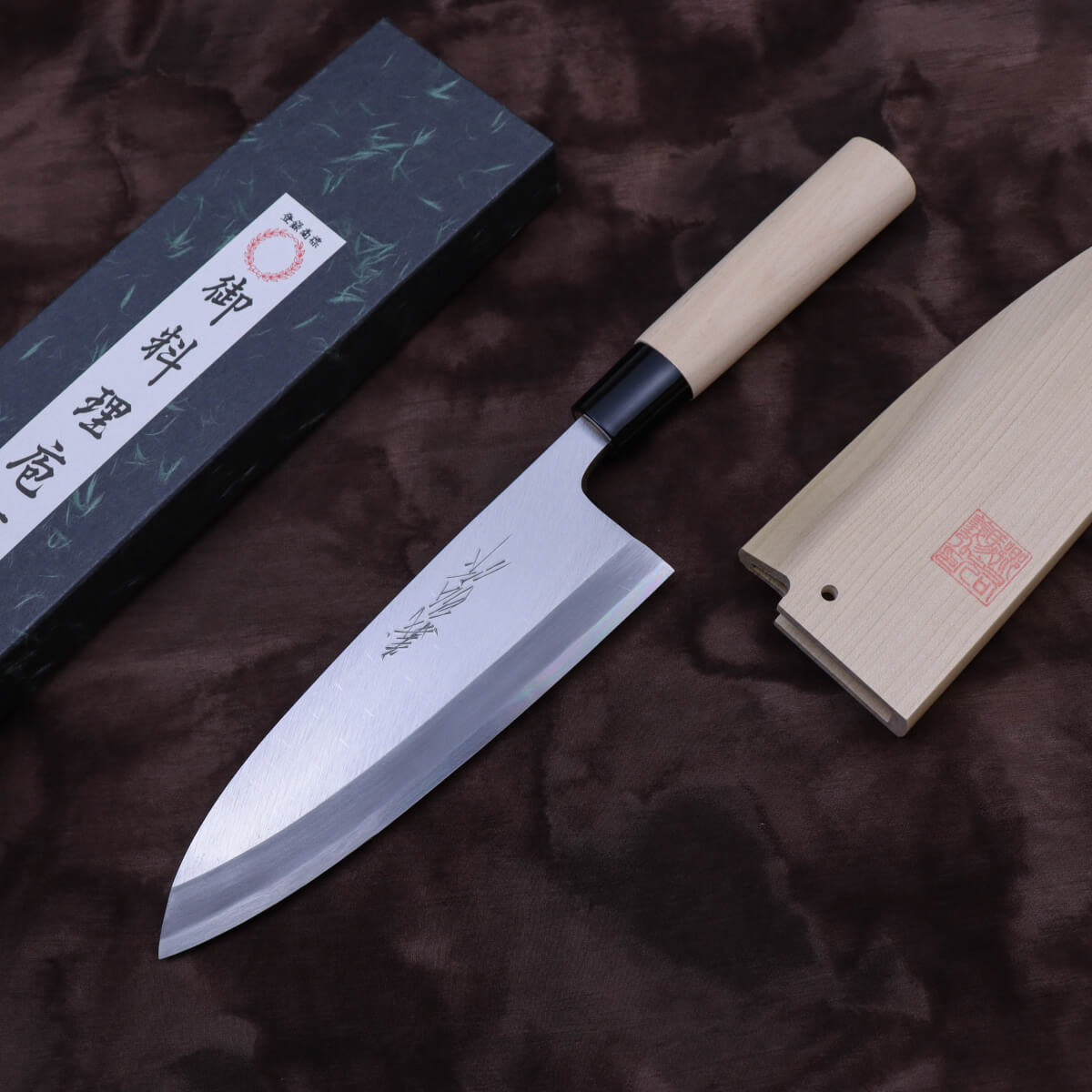 Yoshihiro Left Handed Yellow Steel Kasumi Finish Deba
