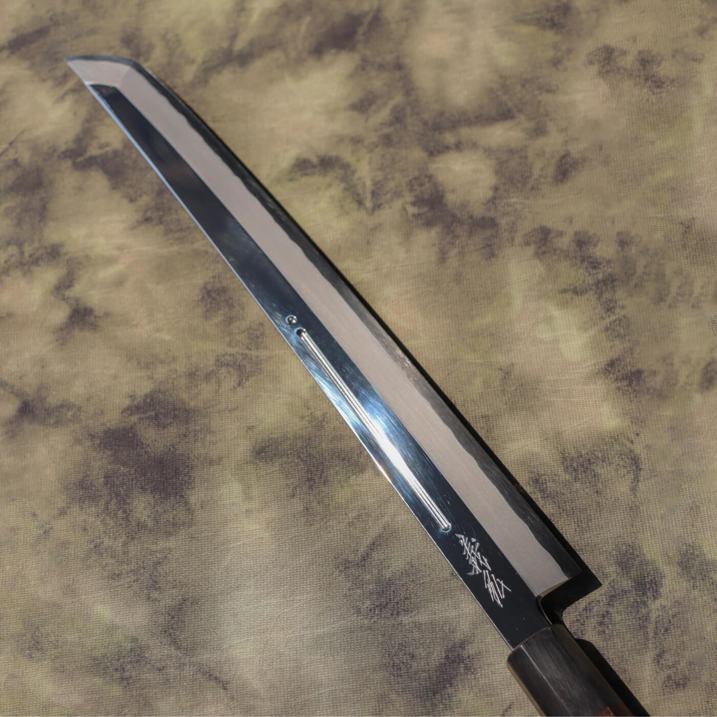 Yoshihiro Ginsan Mirror Finish Sakimaru Takohiki with Single Groove