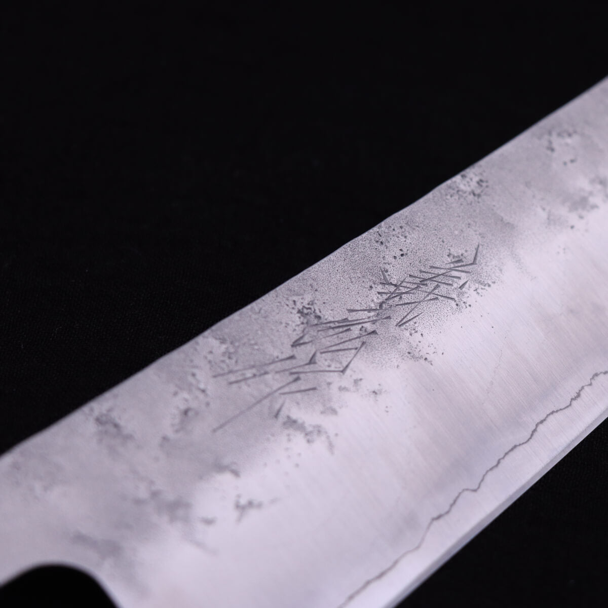 義弘作 銀三鋼 梨地 和牛刀