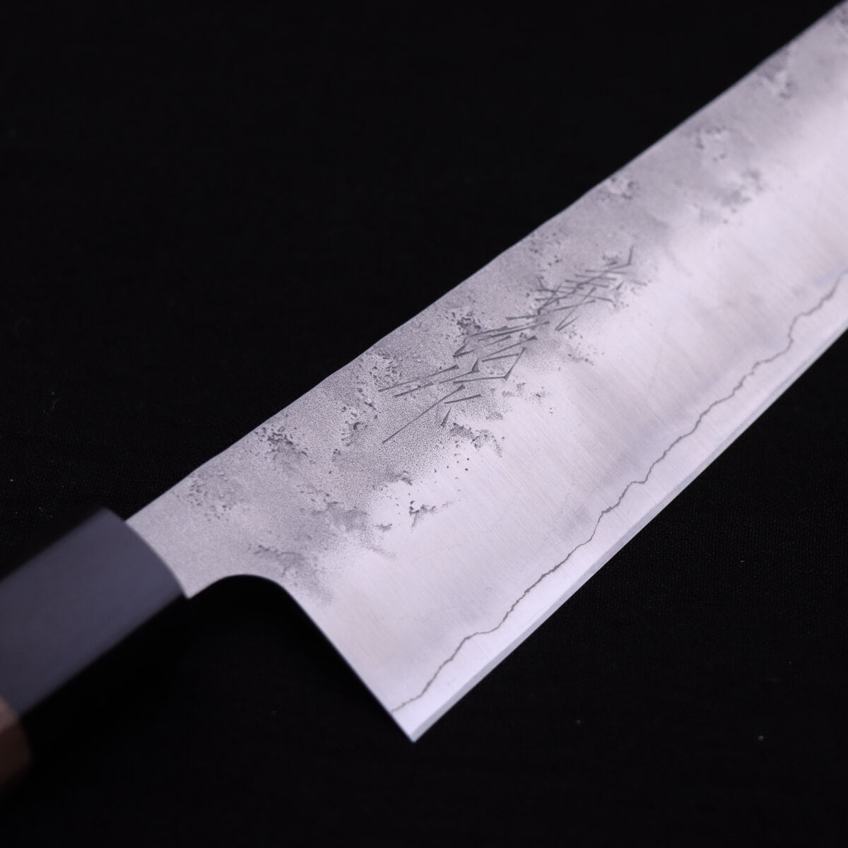 義弘作 銀三鋼 梨地 和牛刀