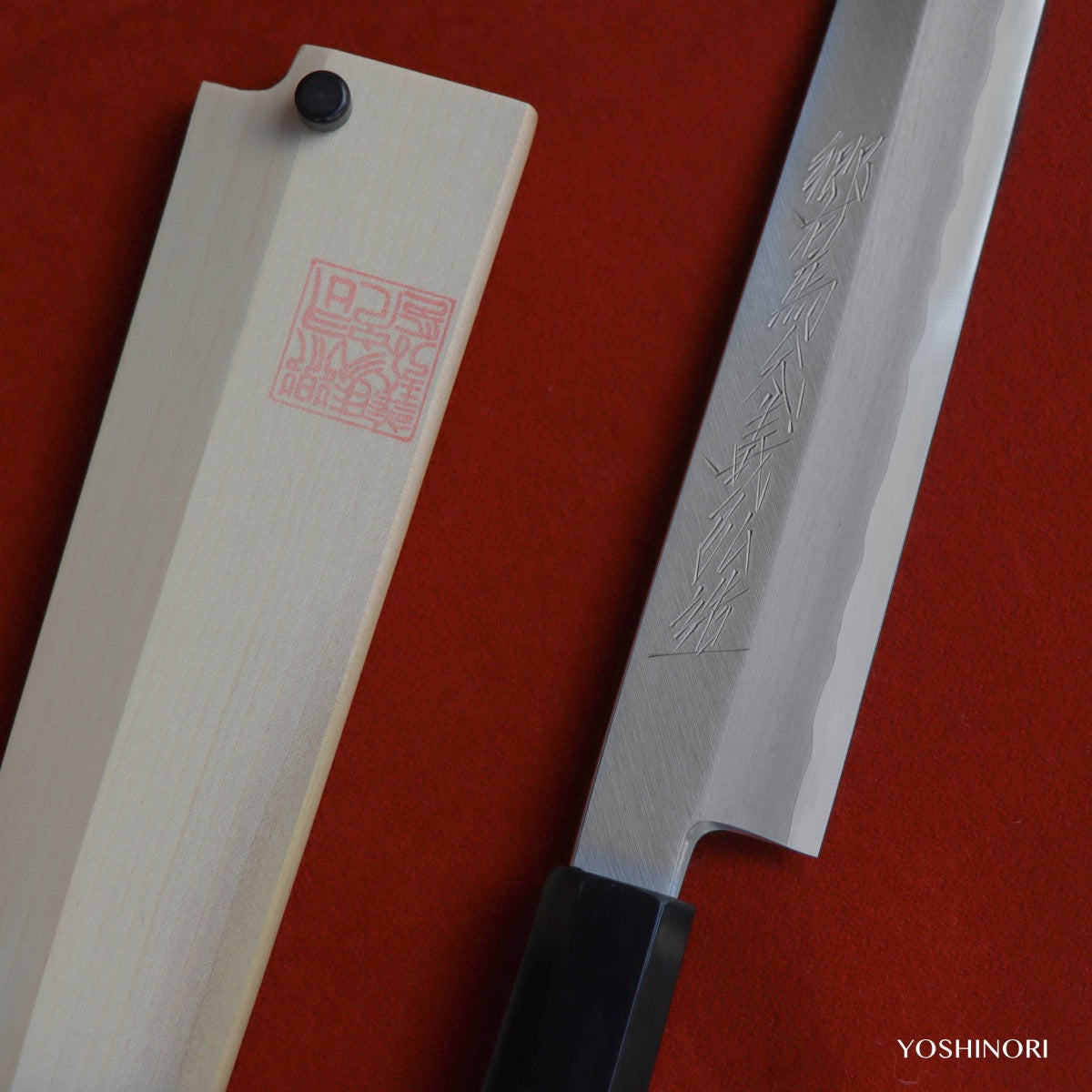 Yoshihiro Silver #3 Hon-Kasumi Yanagi with Ebony Handle