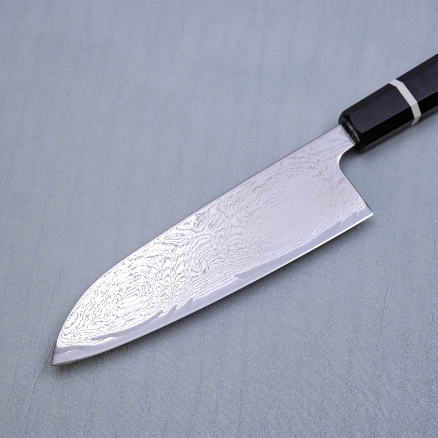 Yoshihiro AUS10 Damascus Stainless Steel Wa-Santoku