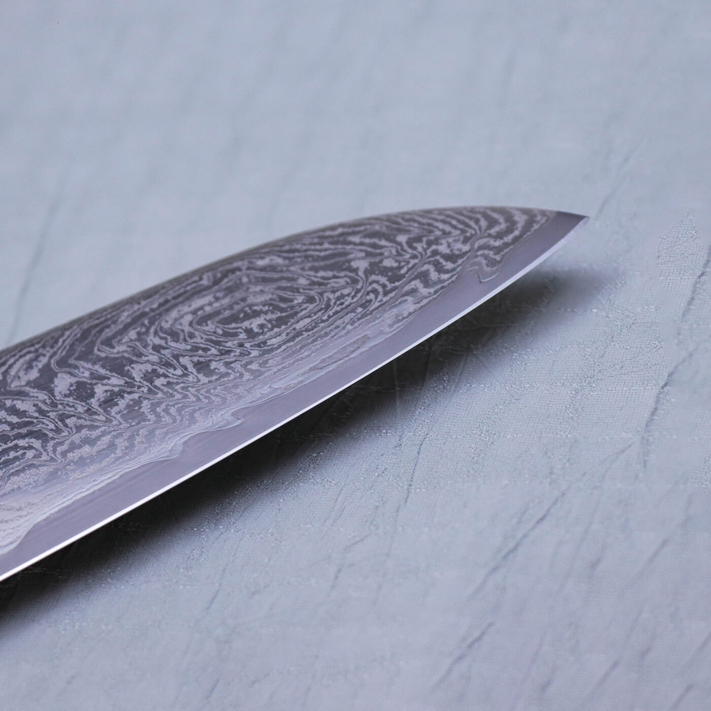 Yoshihiro AUS10 Damascus Stainless Steel Wa-Santoku