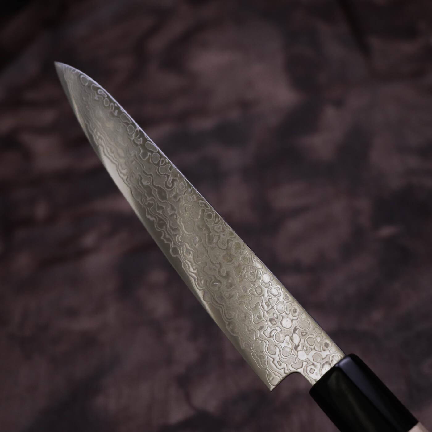 Yoshihiro AUS10 69-Layer Wave Pattern Damascus Stainless Steel Wa-Petty