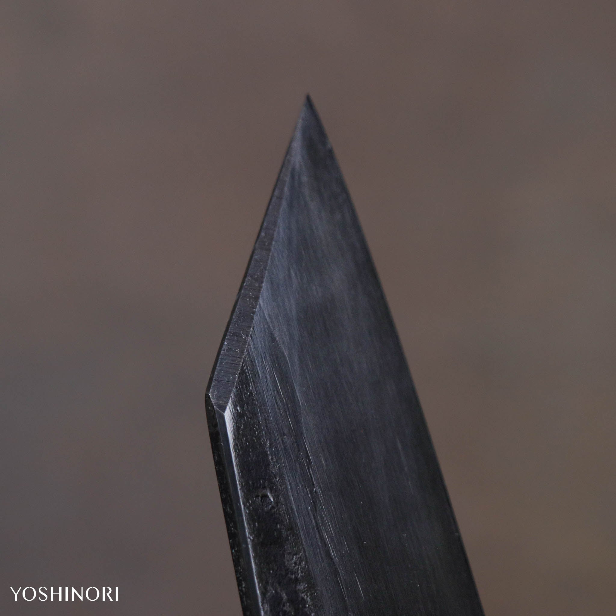 秋友義彥 甲伏鍛黑打 切付包丁（劍形山刀）琥珀鹿角柄