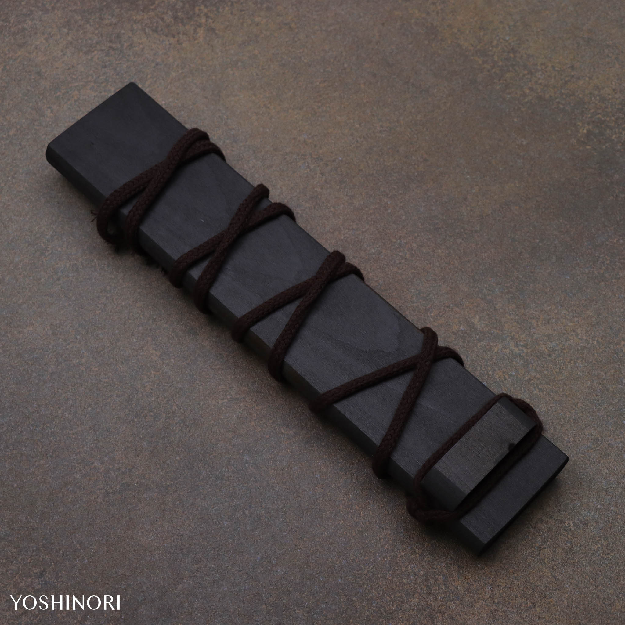 秋友義彥 甲伏鍛黑打 切付包丁（劍形山刀）琥珀鹿角柄