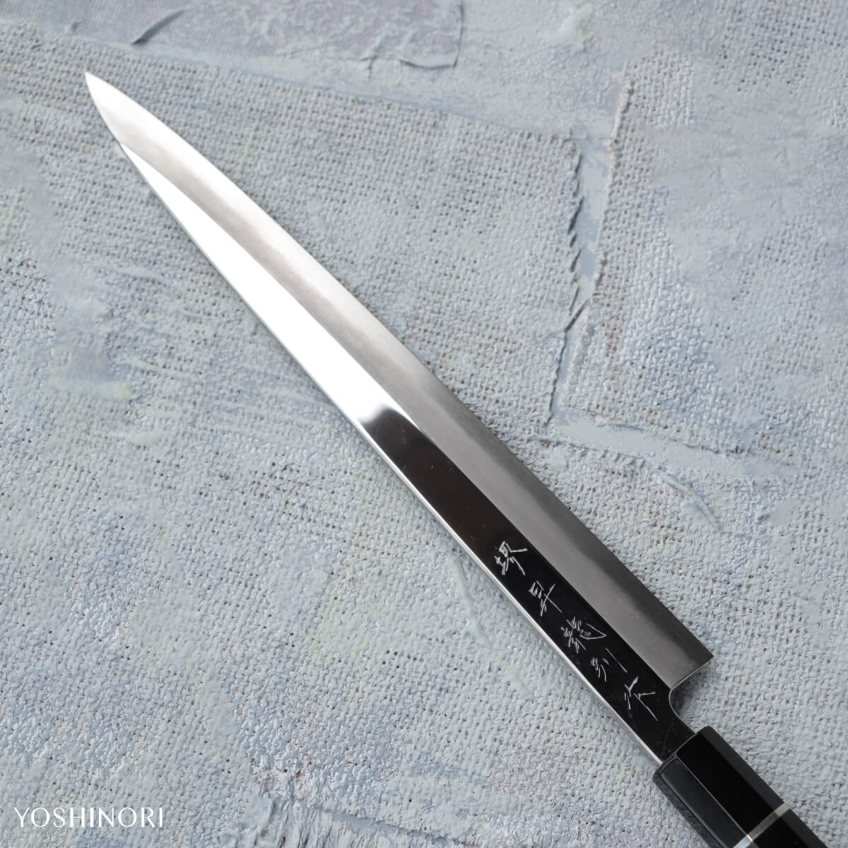 堺昇龍 V金不鏽鋼柳刃包丁 付黒螺鈿本漆塗鞘