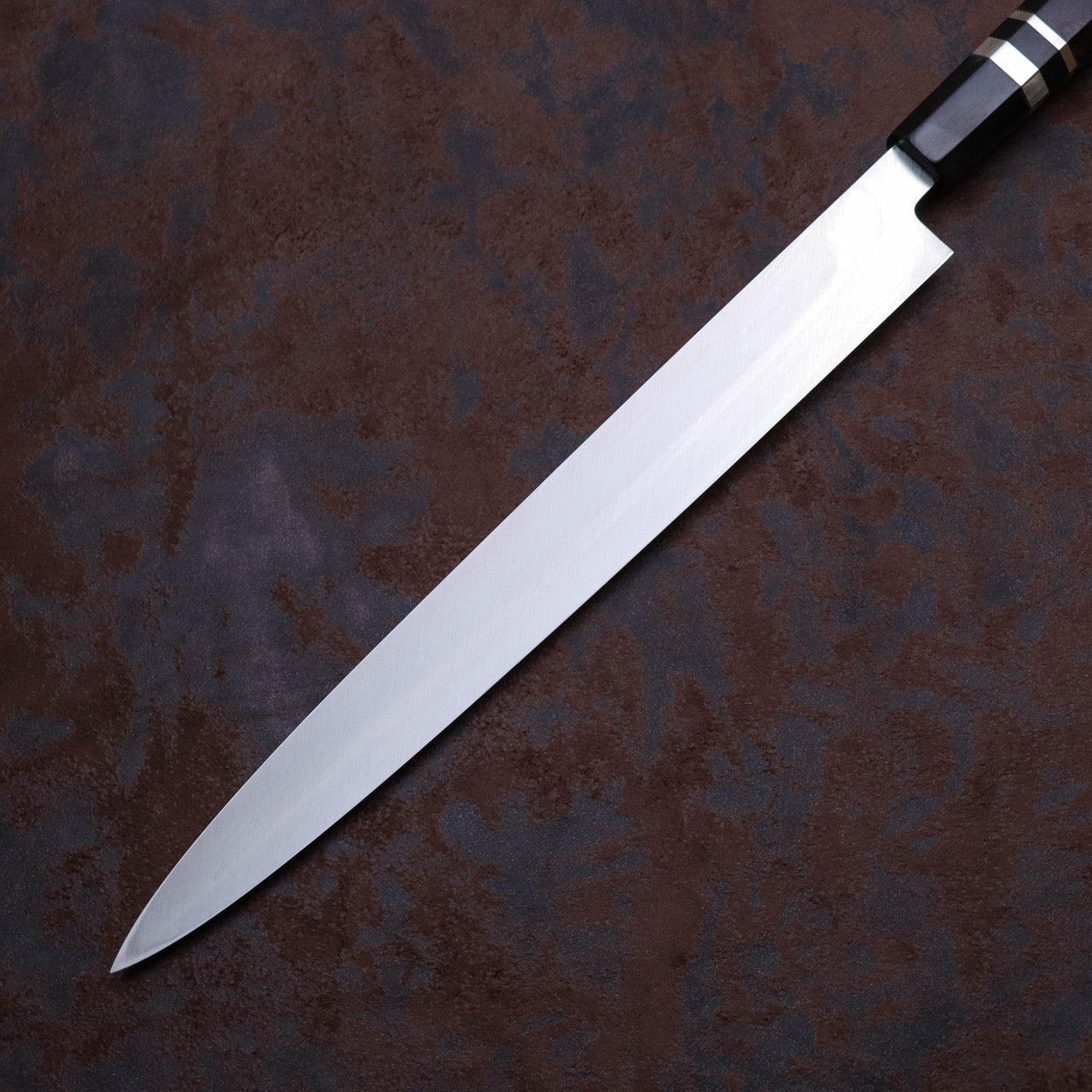 義弘作 銀三墨流 護摩箸 珠玉二本彫 柳刃