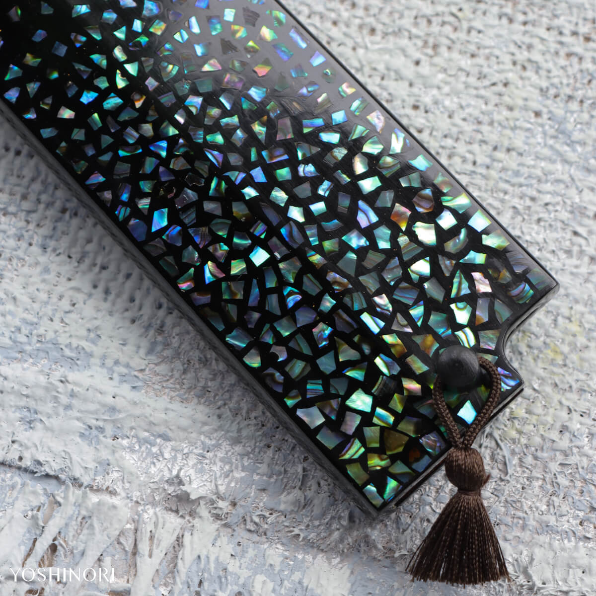 堺昇龍 V金不鏽鋼柳刃包丁 付黒螺鈿本漆塗鞘