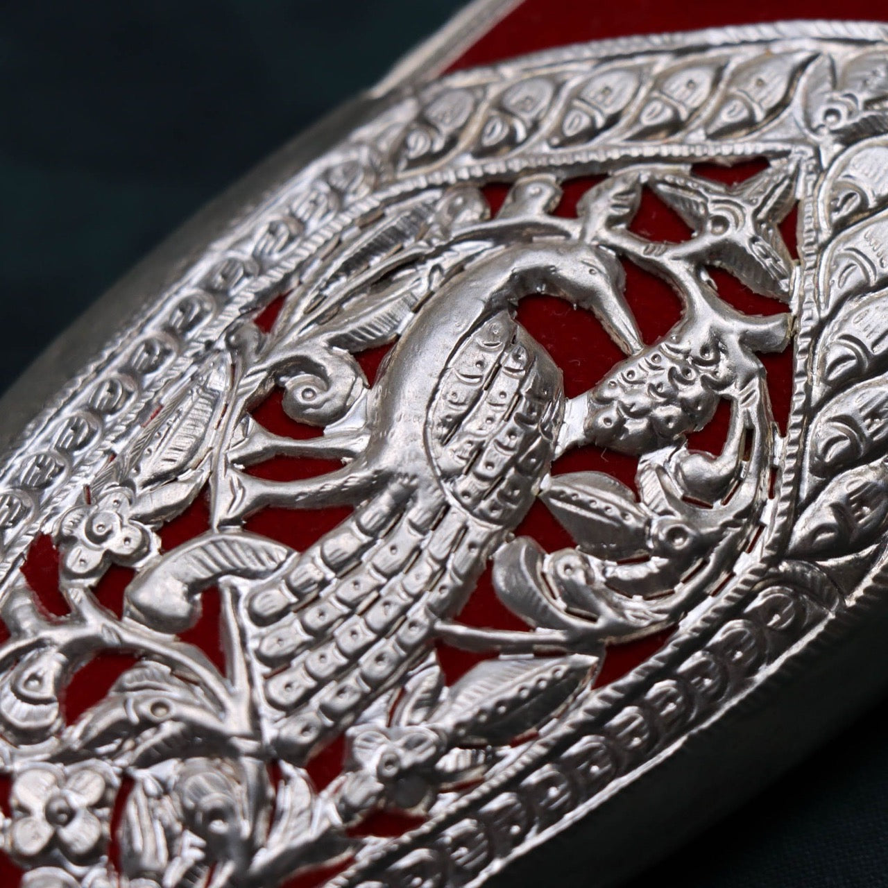 Khukuri House 手工鍛造 廓爾喀雕龍彎刀 銀製雕刻刀鞘