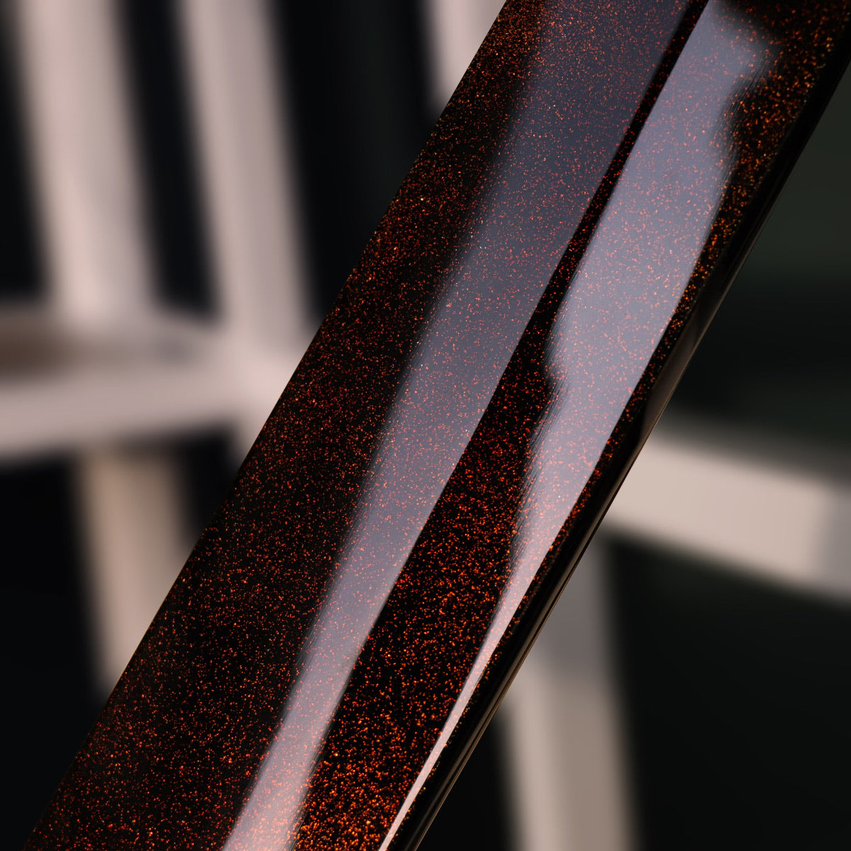 源昭忠 DX青二鋼 水本燒鏡面 「蛙子丁子刃紋」柳刃 付本漆金梨地塗鞘