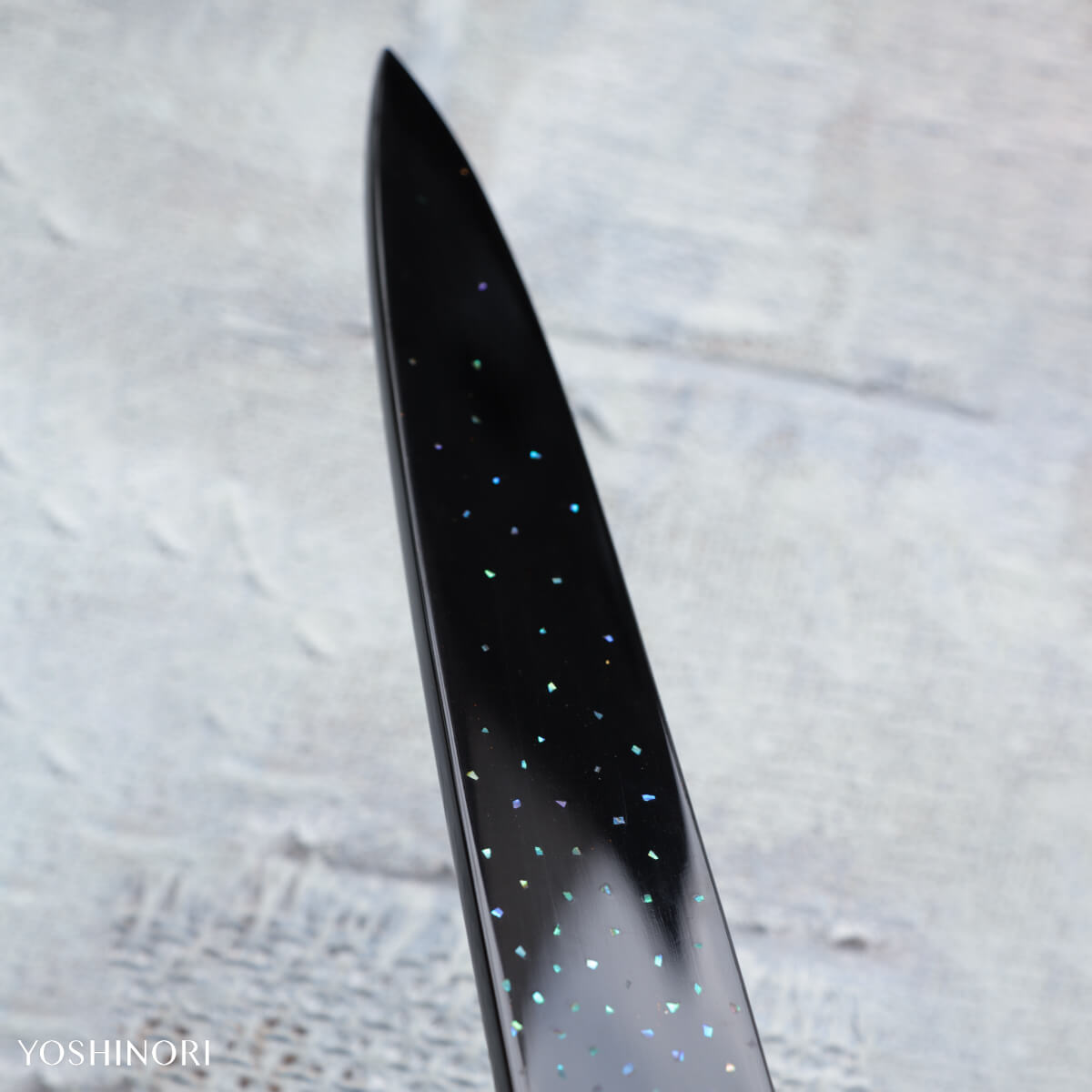 堺昇龍 V金不鏽鋼柳刃包丁 付黒螺鈿本漆塗鞘